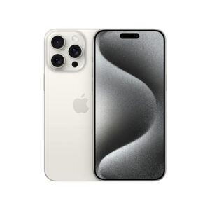 Apple iPhone 15 Pro Max, 256GB, White Titanium - GSM Carriers (Renewed Premium)