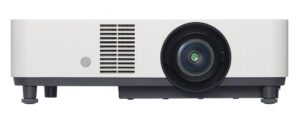Sony Pro VPL-PHZ51 3LCD Laser Projector; 4K 60P Input Support; 5800 Lumen; Converts 4K Input Signals to WUXGA Resolution; Auto Power On; Manual Focus; 16W Speaker; 1.6x Manual Zoom