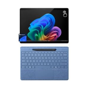 Microsoft Surface Pro 11 OLED Elite Bundle, 2-in-1 Tablet w/Flex Keyboard, Slim Pen, Copliot+ AI PC, 13" Touchscreen, Snapdragon X Elite (12 Core), 32GB RAM, 512GB SSD, Win 11 Pro, (Renewed)