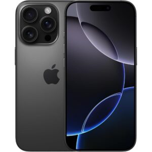 Apple iPhone 16 Pro, US Version, 128GB, Black Titanium - Unlocked (Renewed)