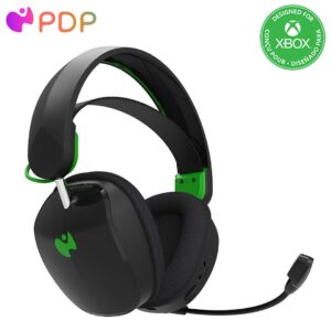 PDP Phantom Air Dual-Mode Wireless Gaming Headset for Xbox Series X|S, Xbox One, PC - Bluetooth, Rechargeable 35-Hour Battery, 50mm Drivers, On-Ear Headphone Controls, Officially Licensed: Black