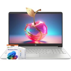 HP Latest 15" Laptop, Intel Celeron N4120 Quad-core Processor, 32GB RAM, 1TB SSD, 15.6" HD Micro Edge LED Display, Fast Charge, SD Card Reader, Windows 11 Pro, WOWPC Recovery USB