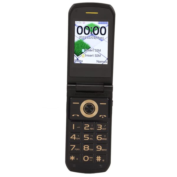 Ejoyous Flip Seniors Phone, Big Font Big Screen Loud Phone One Key Shortcut Dialing Cell Phone with Ultra Long Standby Dual Card Dual Standby G9000 Gold - Image 9