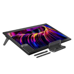 HUION KAMVAS Pro 27 4K UHD Drawing Tablet with Screen, PenTech 4.0 Battery-Free Stylus with 2nd Gen Anti-Glare Etched Glass Full Laminated Graphics Tablet, 98% Adobe RGB Multi-Touch Screen for Artist
