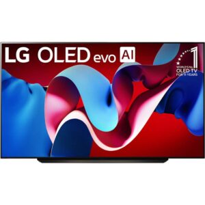 LG 83-Inch Class OLED evo C4 Series Smart TV 4K Processor Flat Screen with Magic Remote AI-Powered with Alexa Built-in (OLED83C4PUA, 2024) (Renewed)