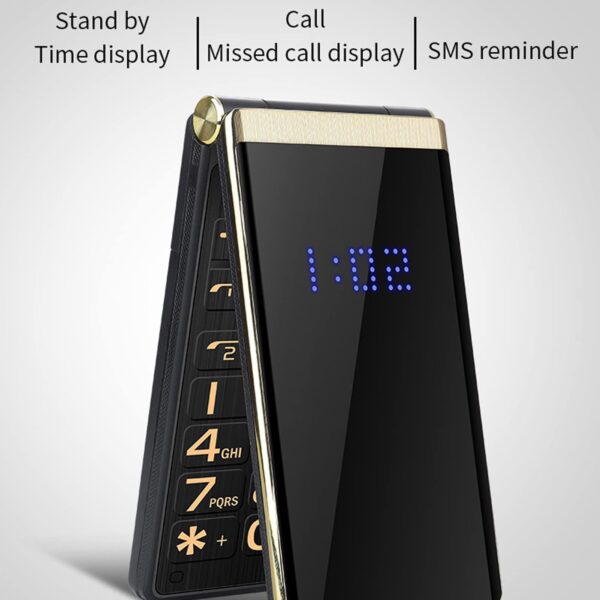 Diyeeni 2.8in Flip Phones for Seniors, Big 2G Phone for Elderly, Dual SIM Simple Phone with 5900mah Battery, 32MB /ROM, LED Flashlight, SOS, Camera, E Book - Image 9