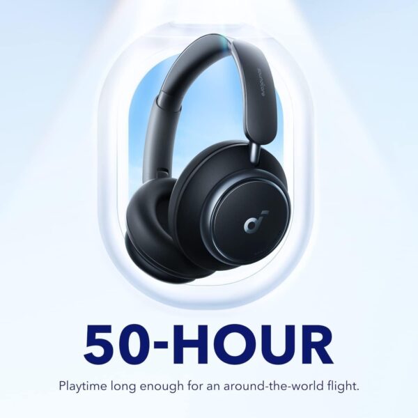 Soundcore by Anker Space Q45 Adaptive Active Noise Cancelling Headphones, Reduce Noise by Up to 98%, 50H Playtime, App Control, LDAC Hi-Res Wireless Audio, Comfortable Fit, Clear Calls, Bluetooth 5.3 - Image 3