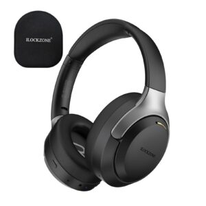 ILOCKZONE LC30Pro Hybrid Active Noise Cancelling Headphones Over Ear, 100H Playtime Wireless Bluetooth Headphones with Mic, HiFi Audio, 3 EQ Modes, Low Latency, Foldable for Gaming/Travel/Office