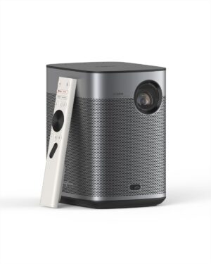 XGIMI Halo+ GTV NEW Portable Projector, Google TV with Licensed Netflix, 700 ISO Lumens, 2 x 5W Harman Kardon Speakers, Auto Focus, ISA, Wi-Fi, Built-in Battery with 2.5 Hours Playtime