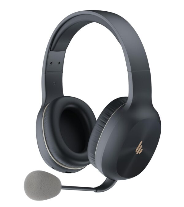 Edifier K750W Wireless Stereo Headset, Over-Ear Headphones with Detachable Boom Mic, AI Call Noise Cancellation, 55H Playtime, Bluetooth 5.4 & Multipoint Connection, Fast Charging - Gray