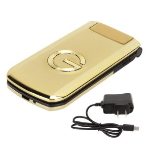 Ejoyous Flip Seniors Phone, Big Font Big Screen Loud Phone One Key Shortcut Dialing Cell Phone with Ultra Long Standby Dual Card Dual Standby G9000 Gold
