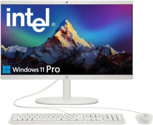 HP 2025 22" FHD All-in-One Desktop Computer • The New Version for Everyday Use • Latest 13th Gen Intel Quad-Core Processor • 8GB DDR5 • 128GB Storage • HDMI, Type-C, Wi-Fi 6, HD Webcam,• Win11 Pro