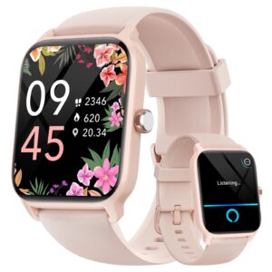 Fitpolo Smart Watch for Women Android & iPhone, Alexa Built-in [1.8" HD Screen] IP68 Waterproof Fitness Watch with Bluetooth Call (Answer/Make), Heart Rate/Sleep/SpO2 Monitor, 105 Sports Trackers