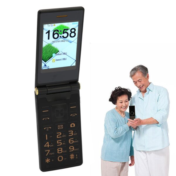 Diyeeni M31 2G GSM Unlocked Senior Flip Phone, Big Cell Phone with SOS Button, Dual SIM Basic Phone for Elderly, with 2.8 Inch Screen, 5900mAh Battery, Loud Sound, Flashlight (US