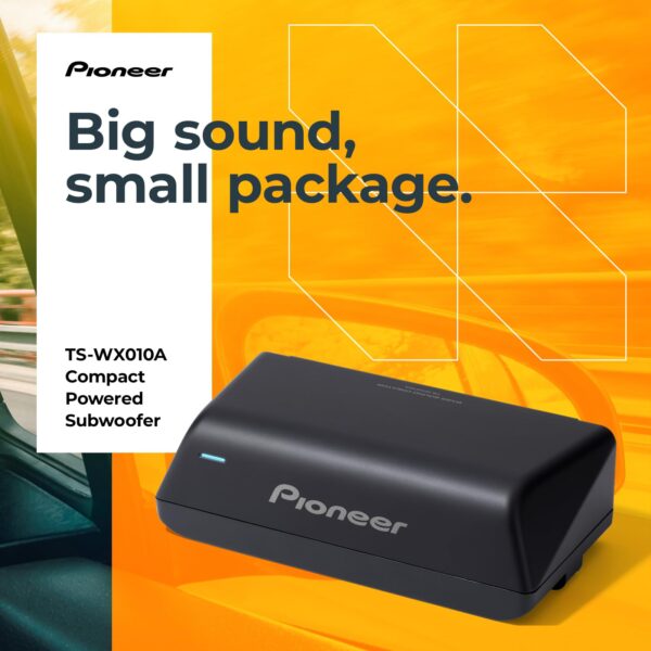 Pioneer TS-WX010A - Active Subwoofer with Built-in Amplifier, 160 Watts Peak Power, and Compact Design for a Deep Bass - Image 6