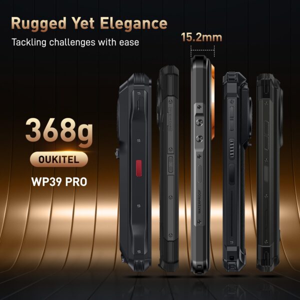 OUKITEL WP39 PRO Rugged Phone 5G Unlocked 2025-36GB+512GB/2TB Cell Phone, 11000mAh(33w) Battery, 6.6''FHD+Display Rugged Smartphone, 64MP Camera, 5G Dual SIM Android 14 Phone, NFC/GPS/T-Mobile,Blue - Image 2