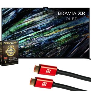 Sony QD-OLED 77 inch BRAVIA XR A95L 4K HD Smart Google TV Gaming Features for PS5 | Official USA Partner | + Deco Gear 4K HDMI Cable x2 & CPS Exclusive 26 Month Protection (BEACH-CPS-265000)