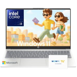HP 2025 Pavilion 15.6 FHD (1920 x 1080) Laptop Computer • Intel 8-Cores CPU • 32GB RAM • 1TB SSD • Fast Wi-Fi 6 • Fingerprint Reader • WOWPC Recovery USB • Win 11 Home with Microsoft Office Suite