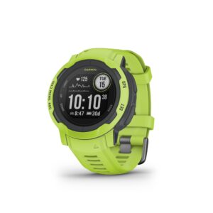 Garmin Instinct 2, Rugged GPS Outdoor Watch, Multi-GNSS Support, Tracback Routing, Electric Lime (Renewed)