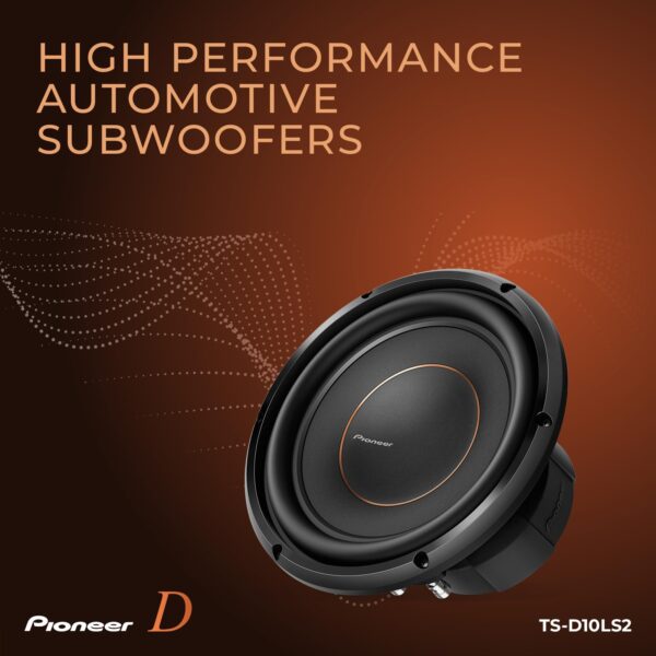 Pioneer TS-D10LS2 - Powerful 10-inch Shallow Subwoofer, 1300 Watts Peak PowerSingle 2 Ohms Voice Coil and Compact Design for Deep Bass - Image 5