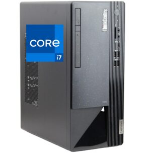 Lenovo ThinkCentre Neo 50T Gen 3 Tower Computer - Intel i7-12700K, 32GB Ram, 1TB NVMe SSD, DisplayPort, HDMI, VGA, DVD-RW, USB Type-C, Card Reader, Wi-Fi, Bluetooth - Windows 11 Pro, Black Desktop