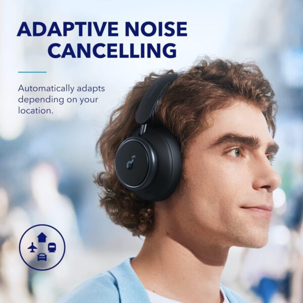 Soundcore by Anker Space Q45 Adaptive Active Noise Cancelling Headphones, Reduce Noise by Up to 98%, 50H Playtime, App Control, LDAC Hi-Res Wireless Audio, Comfortable Fit, Clear Calls, Bluetooth 5.3 - Image 6