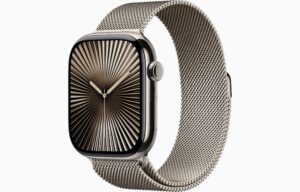 Apple Watch Series 10 [GPS + Cellular, 46mm] - Natural Titanium Case with Natural Milanese Loop, M/L, M/L (Renewed)