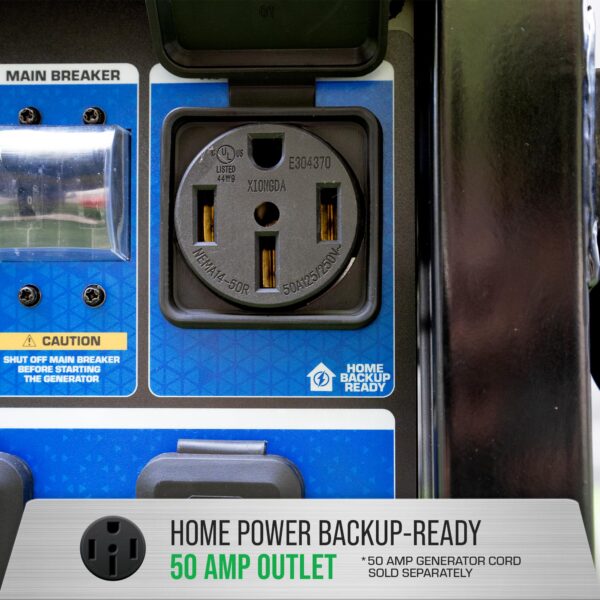 DuroMax XP15000HX 15,000-Watt Dual Fuel Portable Generator - Gas & Propane, Remote Electric Start, Whole Home Power Backup, Transfer Switch Ready, RV & Emergency Ready - Image 14
