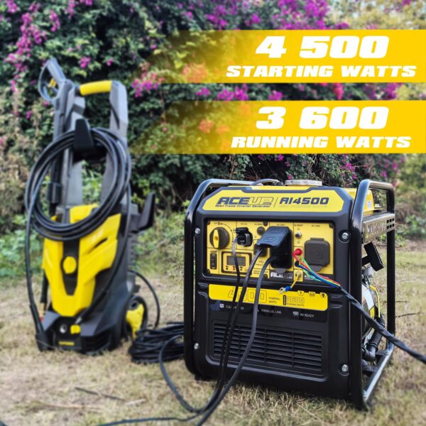 Aceup Energy 4500 Watt Inverter Generator 223CC, Gas Powered Generator for Camping, Home Use, RV-Ready EPA Compliant - Image 2