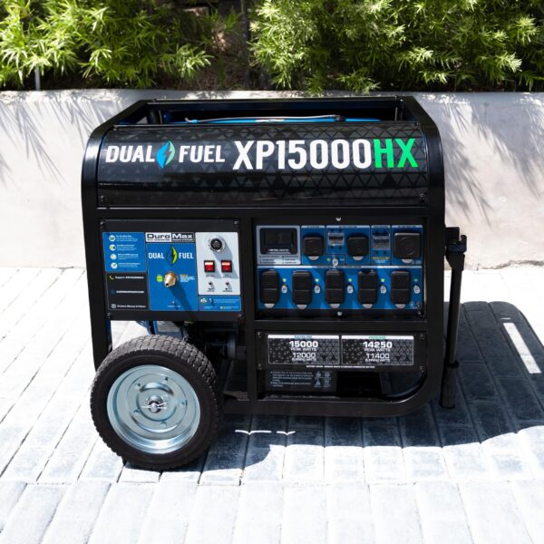 DuroMax XP15000HX 15,000-Watt Dual Fuel Portable Generator - Gas & Propane, Remote Electric Start, Whole Home Power Backup, Transfer Switch Ready, RV & Emergency Ready - Image 9