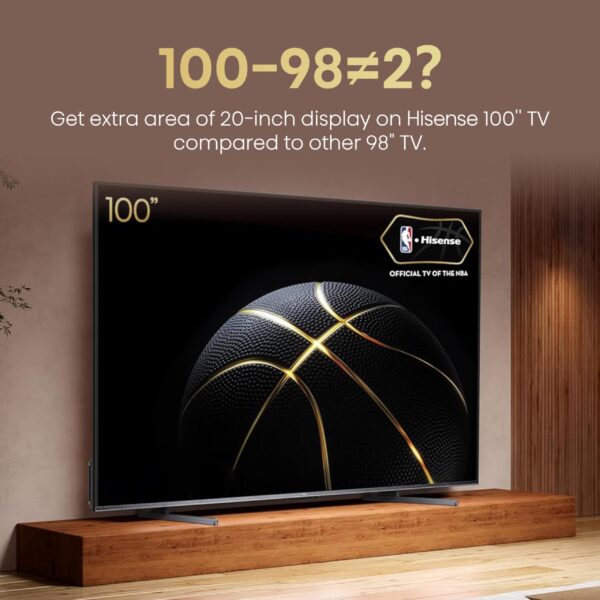 Hisense 100-Inch Class U7 Series ULED 4K UHD Google Smart TV (100U76N, 2024 Model) - QLED, Native 144Hz, Motion Rate 480, Dolby Vision, Full Array Local Dimming, Game Mode Pro, Alexa Compatibility - Image 15