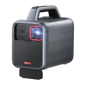 NEBULA Mars 3 Outdoor Portable Projector, 1000 ANSI Lumens, AI-Powered Image, Built-In Battery with 5 Hour Playtime, Android TV, 200 Inch Home Theater, for Backyard, Office and Business, and Camping