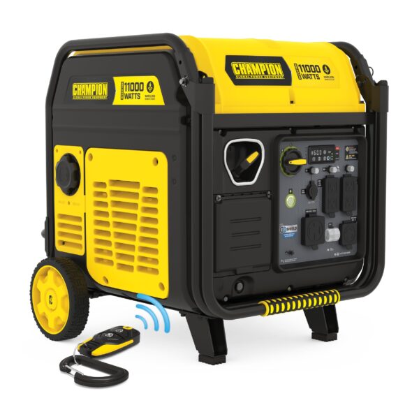 Champion Power Equipment 11,000-Watt Wireless Remote Start Home Backup Portable Inverter Generator with Quiet Technology and CO Shield