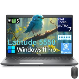 Dell Latitude 5550 5000 Business Laptop Computer, 32GB DDR5 RAM, 1TB PCIe SSD, Intel 12-Core Ultra 5 135U (Beat i7-1355U), 15.6" FHD, WiFi 6, Thunderbolt 4, Backlit KB, Fingerprint Reader, Win11 Pro