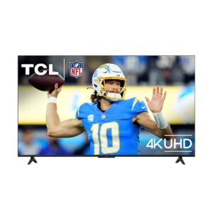 TCL 55-Inch Class S4 4K LED Smart TV with Fire TV (55S450F, 2023 Model), Dolby Vision HDR, Dolby Atmos, Alexa Built-in, Apple Airplay Compatibility, Streaming UHD Television, Black