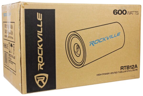 Rockville RTB12A 12" 600w Powered Subwoofer Bass Remote+Amp Kit - Image 5