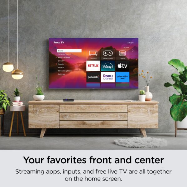 Roku Smart TV – 75-Inch Plus Series 4K QLED RokuTV with Roku Voice Remote Pro, Dolby Vision, Striking 4K Resolution, Automatic Brightness, & Seamless Streaming – Live Local News & Sports - Image 10
