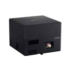 Epson EpiqVision Mini EF12 Smart Streaming Laser Projector, HDR, Android TV, Portable, sound by Yamaha, 3LCD, 1080p, 1000 lumens Color and White Brightness (Renewed)