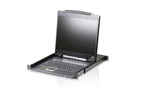 Aten Slideaway Console 19 LED PS/2-USB Console, CL3000N-ATA-2XK06ITG (PS/2-USB Console Italian Keyboard Layout,)