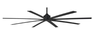 MINKA-AIRE F896-84-CL Xtreme H2O 84 Inch Outdoor Ceiling Fan with DC Motor, Coal Black Finish