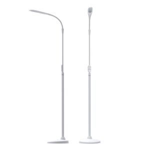 Stella Sky Two Premium 10W LED Floor Task Lamp - White - Adjustable Dimmable Low Vision Natural Sunlight Light - Bright Macular Degeneration Lighting - Hobby, Crafting, Sewing, Artist, Reading, Office