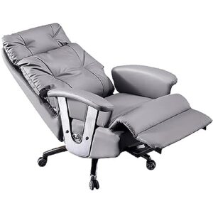 ZSLKDL Electric Full Reclining Office Chair with Footstool Management Chair(E)