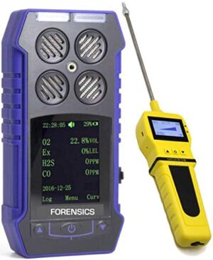 MULTIGAS Detector Analyzer + Pump with Probe | USA NIST Calibration | 4 Gas Monitor | Computer Data Logging | USB Recharge |