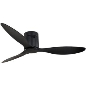 Ceiling Fan Without Lights with Remote Control 52inch White/Black Color American Style Decor Ventilator Ceiling Fan (Color : A Size : 110V) (A 220V)