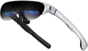 Rokid Air AR Glasses, Lightweight Augmented Reality Smart Glasses, 120" HD Virtual Screen, Compatible with iPhone 15, Steam Deck, Gaming Consoles, PC, Android, Home Theater