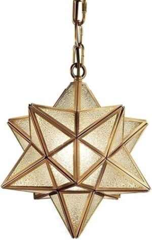 PPOIUYK Pendant Lights - - Glass Pendant Light Moroccan Style All Copper Pendant Light Ceiling Fitting Lights Chandelier Fixtures, Home Décor-One Color-B-38 * 38cm