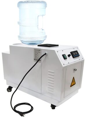 TECHTONGDA Commercial Ultrasonic Humidifier 6KG/h Portable Cool Mist Maker for Large Room Greenhouse Facility Warehouse Up to 400-1000 Square Feet with Water Barrel Hole
