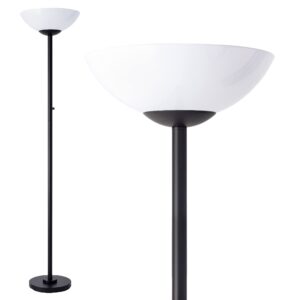 Superlamp Super Bright Floor Lamp 8000LUMEN!! DIMMABLE 30K Light up a Full Room, Modern and Elegant Design