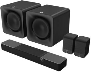 Klipsch FLEXUS-100-SOUNDBAR 2.1 Sound System Soundbar with 2 Klipsch FLEXUS-10-SUB 10" Driver Quick Wireless Connect Subwoofers and Klipsch Flexus-Surround 3" Full Range Driver Speakers (2024)