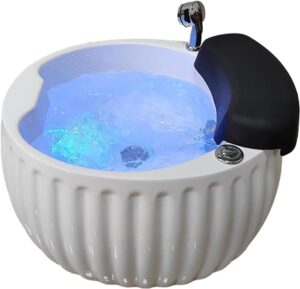 REAGAR Acrylic Foot Bathtub Portable Manicure Electric Foot Washing Basin Spa Health Massage Foot Bucket Free Installation Sweat Steamer